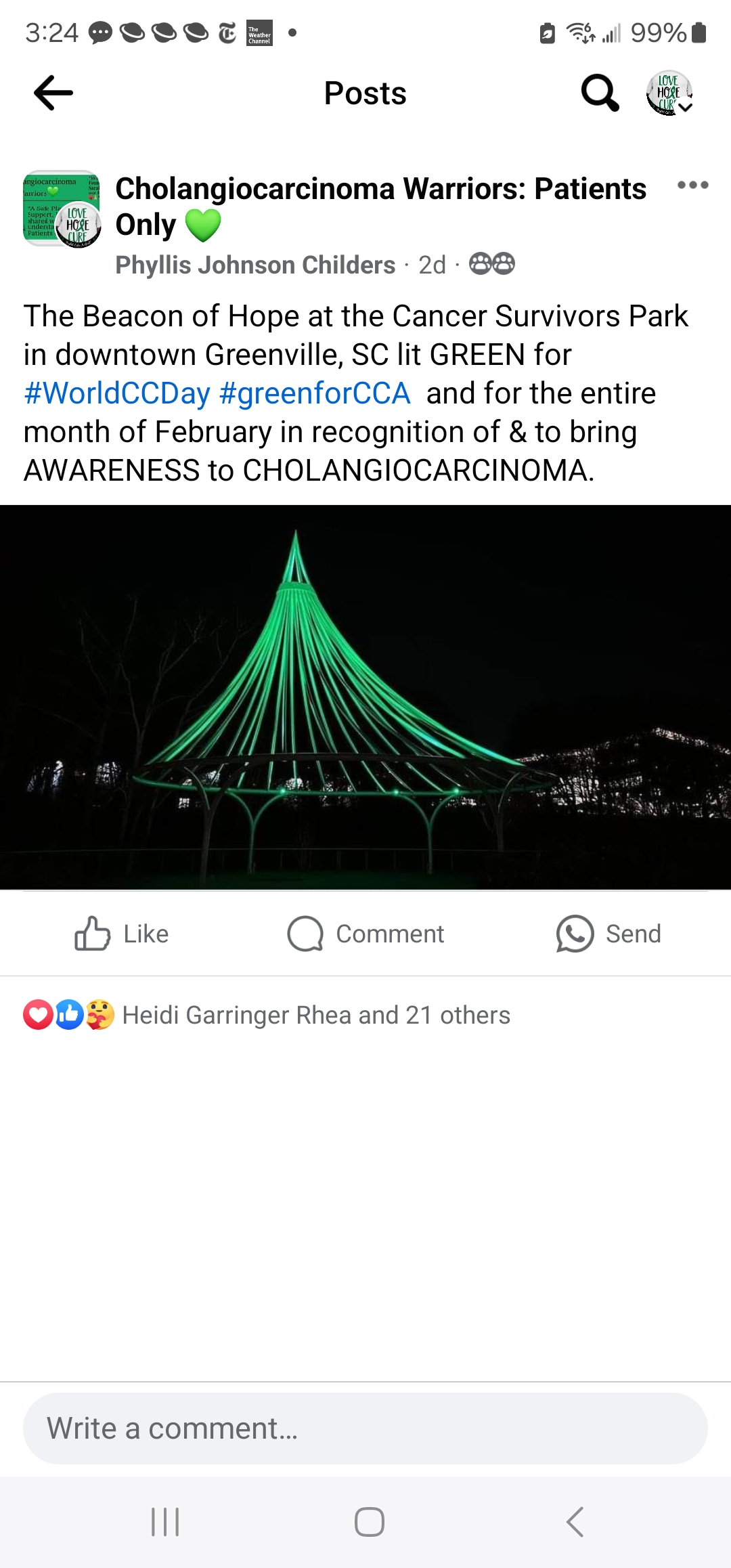 Upload your "Light It Green" photo